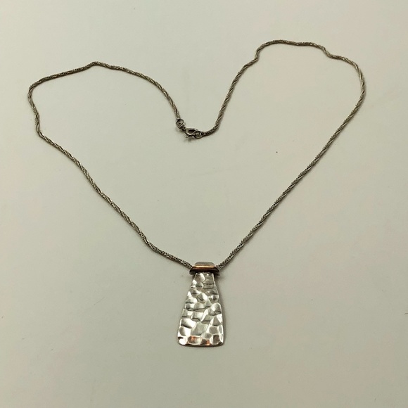 Retired Silpada Sterling Silver Hammered Pendant - Picture 8 of 8